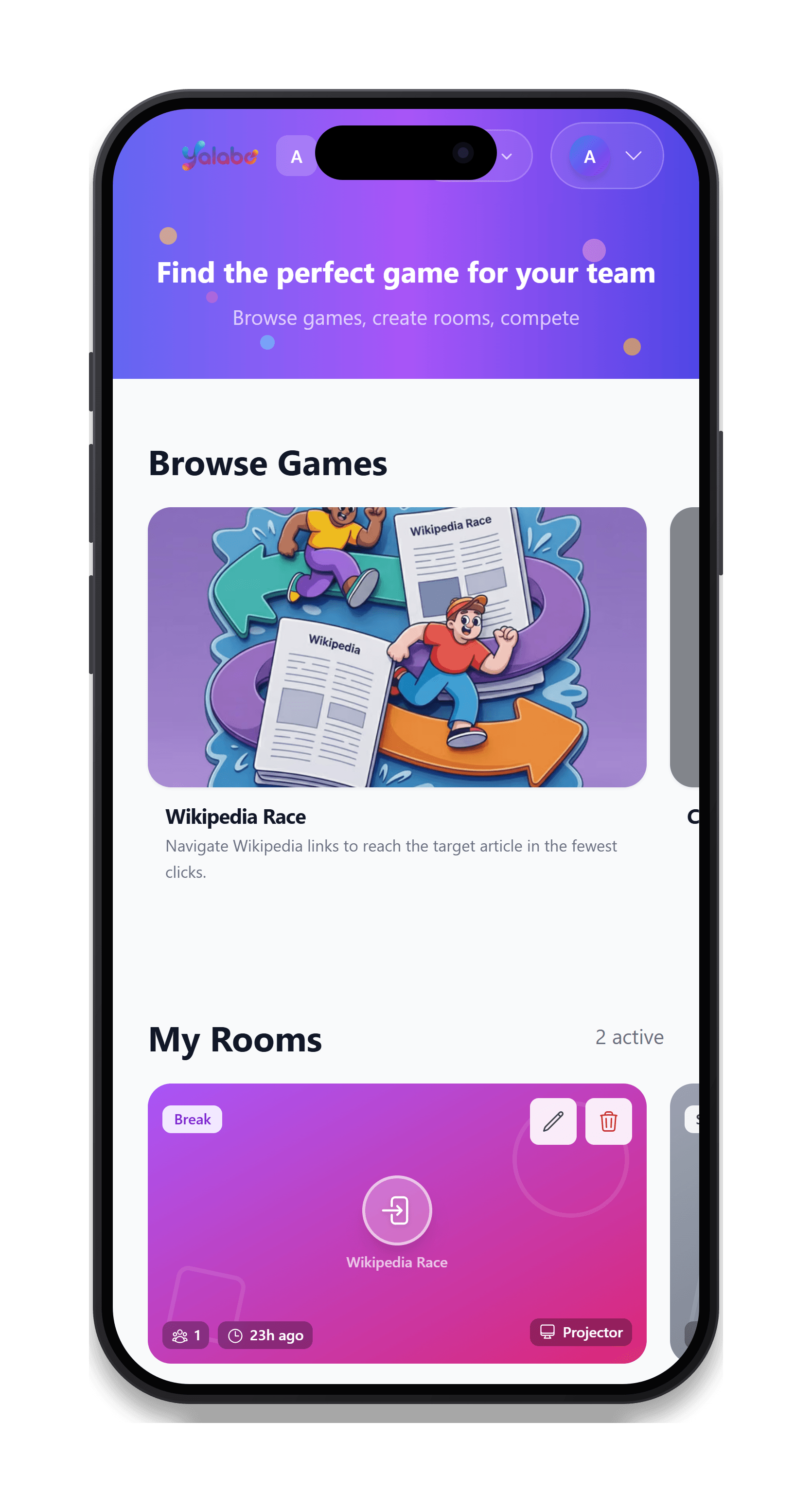 yalabo runs in any browser โ players join from one shared link, on any device